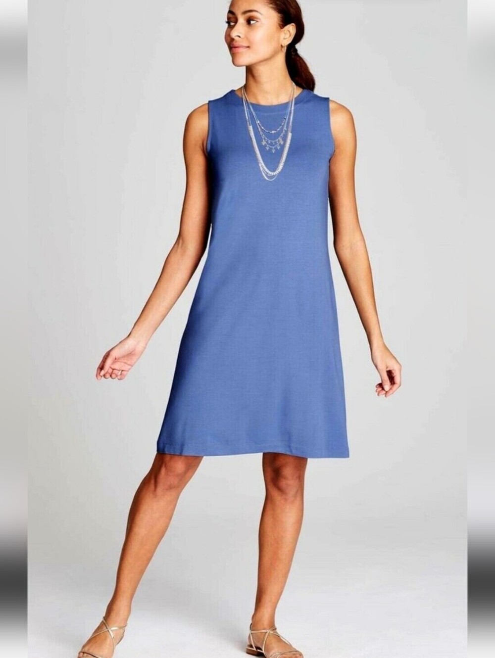 J. Jill Periwinkle Blue Sleeveless A-Line Size XS Dress